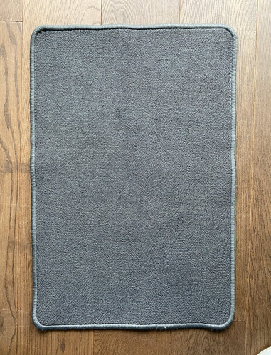 Grey non slip washable mat - washable,