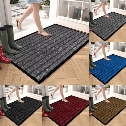 Heavy duty rubber door mat - rubber,