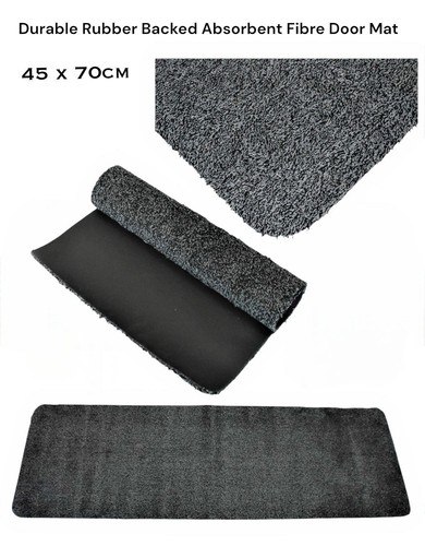 Durable rubber backed non slip - durable,