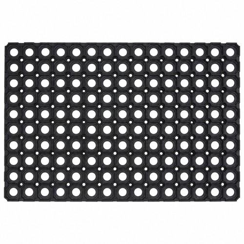 Rubber door mat grid anti - door,