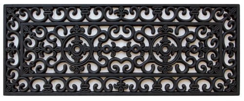 Long black rubber - long,