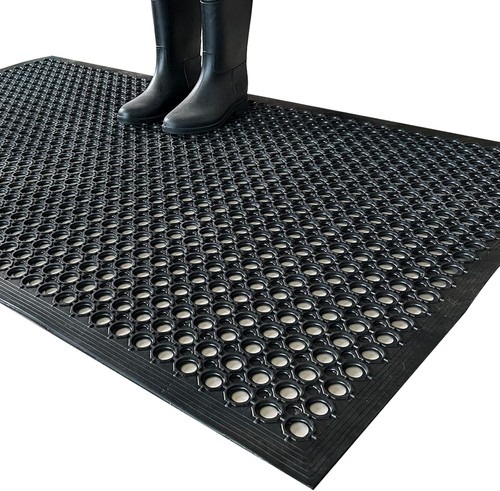 Rubber floor mat anti slip - rubber,