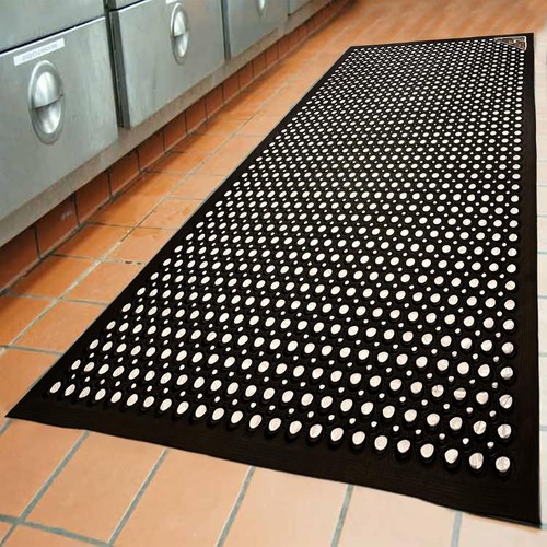 Rubber floor mat anti slip - rubber,