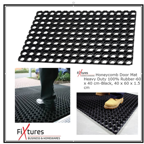 Fixtures honeycomb door mat - fixtures,