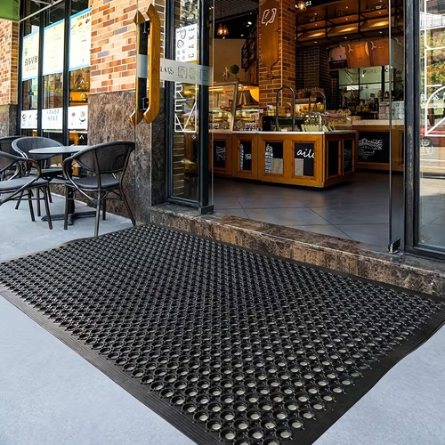 Rubber floor mat anti slip - rubber,